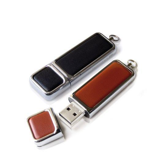 9404202 Goodram PDXXH2GRALxB Goodram Art Leather USB minne med logo 